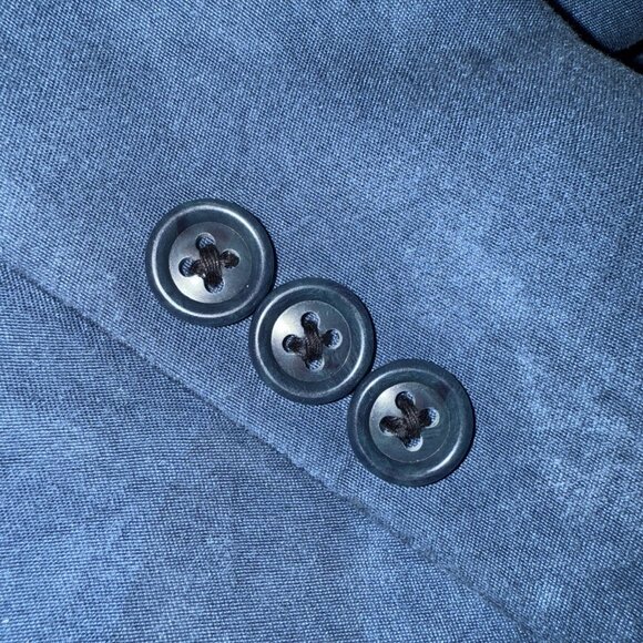 Vintage Louis Roth Sport Coat Brushed Midnight Blue 38R - Picture 4 of 5